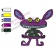 Ickis Real Monsters Embroidery Design 06